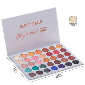 35 Colors Eyeshadow Palette with 7Pcs Makeup Brushes Set.