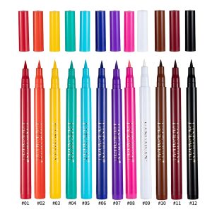 BestLand 12 Colors Matte Liquid Eyeliner Set