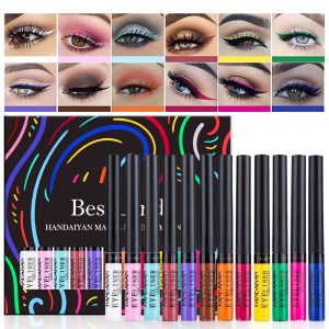 BestLand 12 Colors Matte Liquid Eyeliner Set