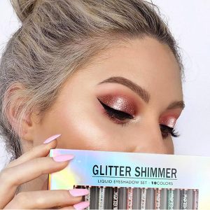 BestLand 10 Colors Liquid Glitter Eyeshadow Set.