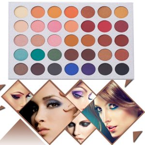 35 Colors Eyeshadow Palette with 7Pcs Makeup Brushes Set.