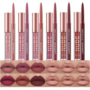 BestLand 12Pcs Matte Liquid Lipstick + Lip Liner Pens Set.