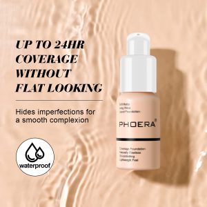BestLand 2Pack PHOERA Foundation Full Coverage Liquid Foundation Cream
