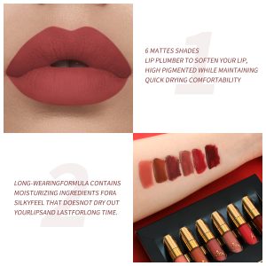 BestLand 6Pcs Matte Liquid Lipstick Set