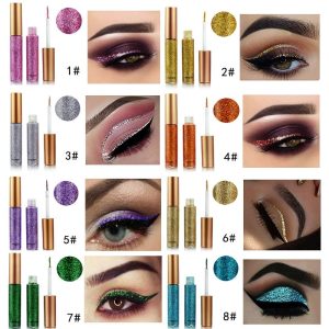 10 Colors Liquid Glitter Eyeliner Metallic