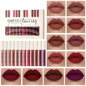 12Pcs Makeup Matte Lipstick Lip Kit