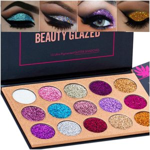 BestLand 15 Colors Glitter Eyeshadow Palette